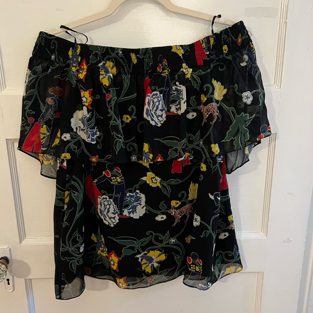 TIBI Off-Shoulder Blouse
